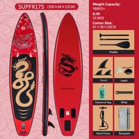 Sensova - Red Dragon SUP - Opblaasbaar Paddleboard 11FT - Inclusief Accessoires - Voor Volwassenen - Draagbaar SUP Board