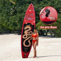 Sensova - Red Dragon SUP - Opblaasbaar Paddleboard 11FT - Inclusief Accessoires - Voor Volwassenen - Draagbaar SUP Board