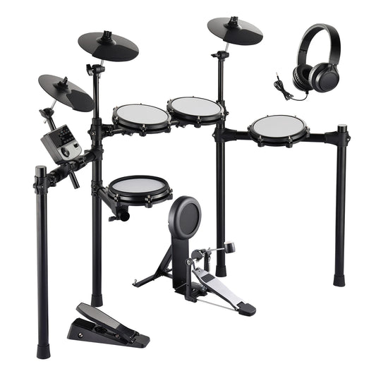 Sensova - Elektrisch Drumstel - 32 Drumkits en 480 Geluiden -  Professioneel Stil Mesh Pads 8/10 Inch - USB MIDI Ondersteuning
